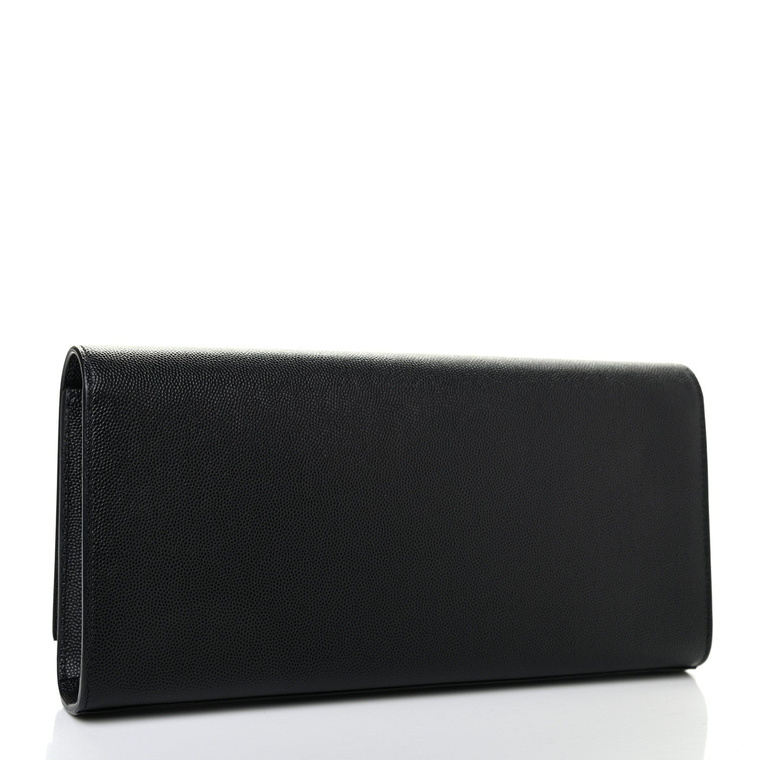 Saint Laurent Grain De Poudre Monogram Cassandre Clutch Black 5 of 15