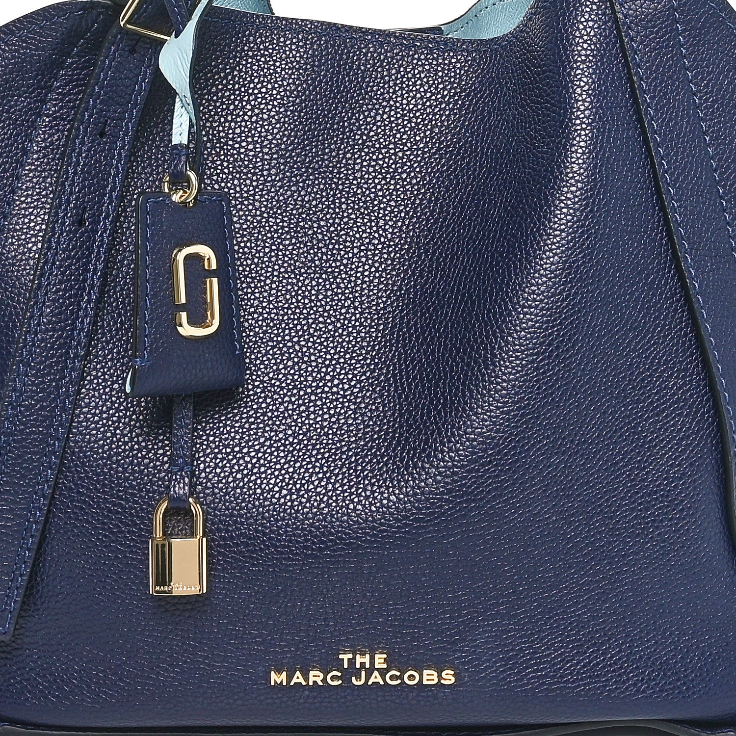 Marc Jacobs Grained Calfskin The Director Tote  Blue Navy 7 of 9