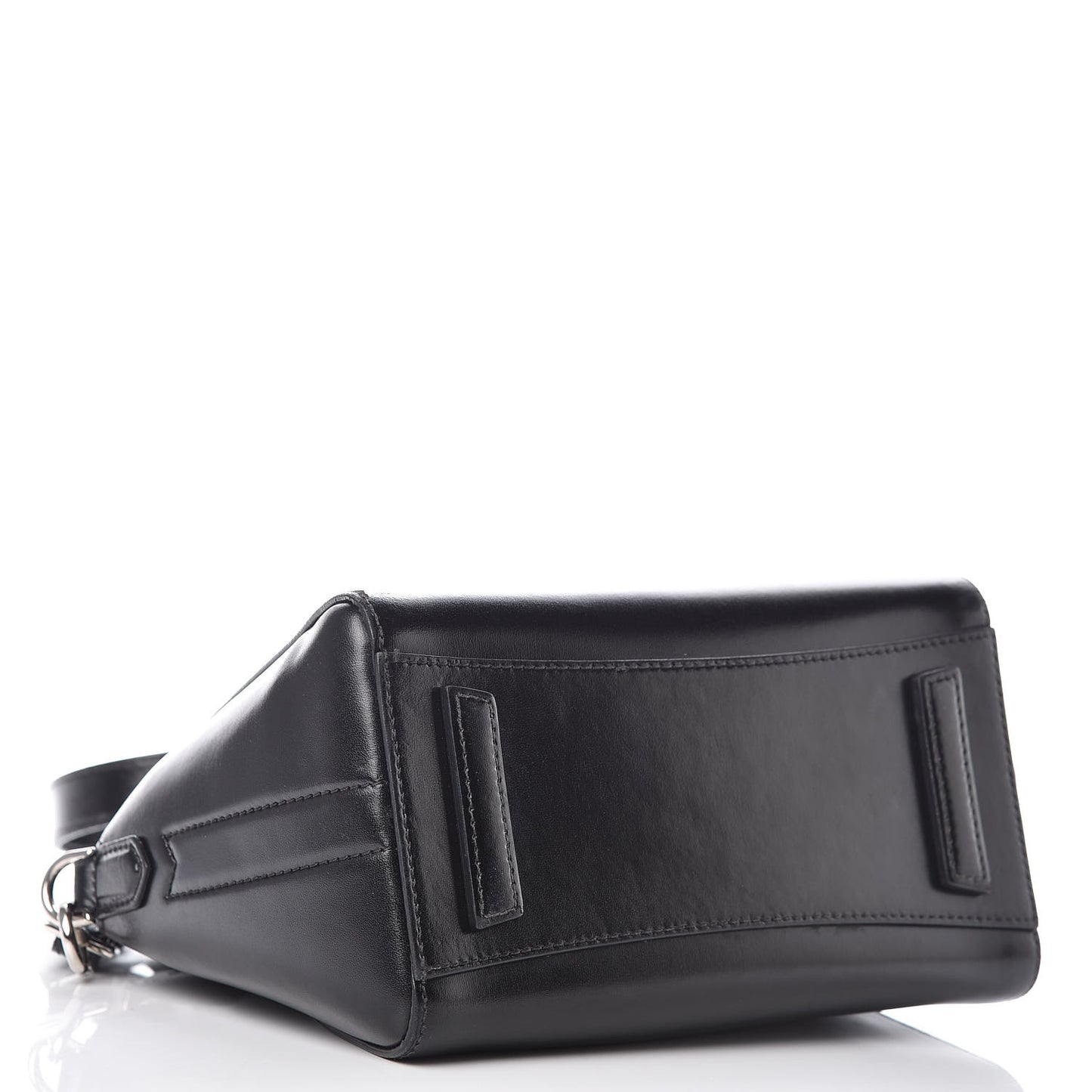 Shiny Lord Calfskin Mini Antigona Black