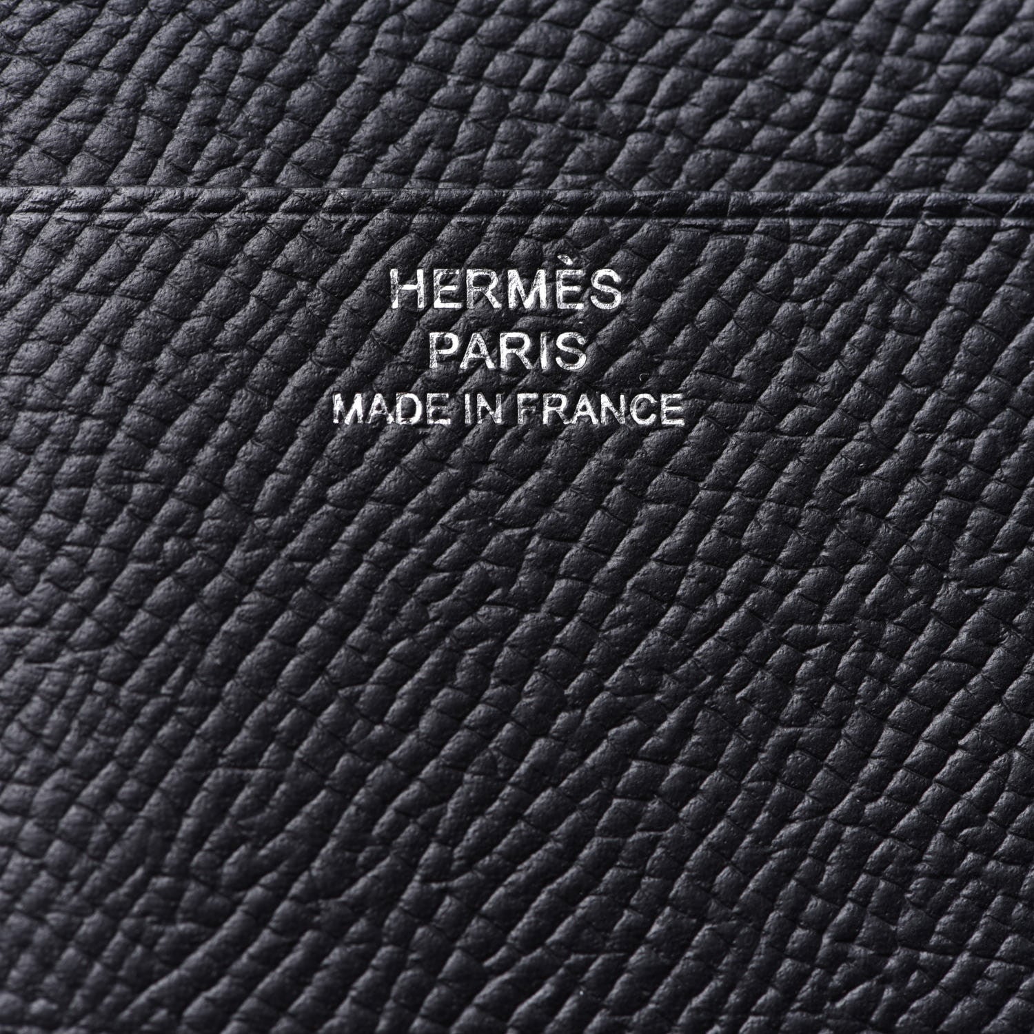Hermes Epsom Tri-Fold Compact Monochrome Bearn Wallet Black 6 of 8