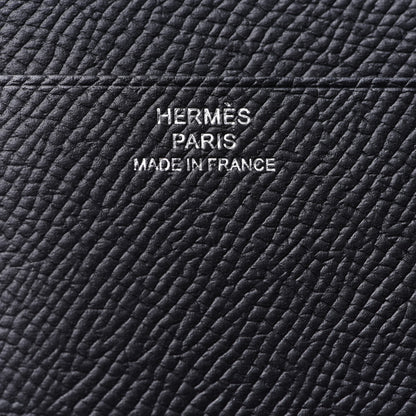 Hermes Epsom Tri-Fold Compact Monochrome Bearn Wallet Black 6 of 8