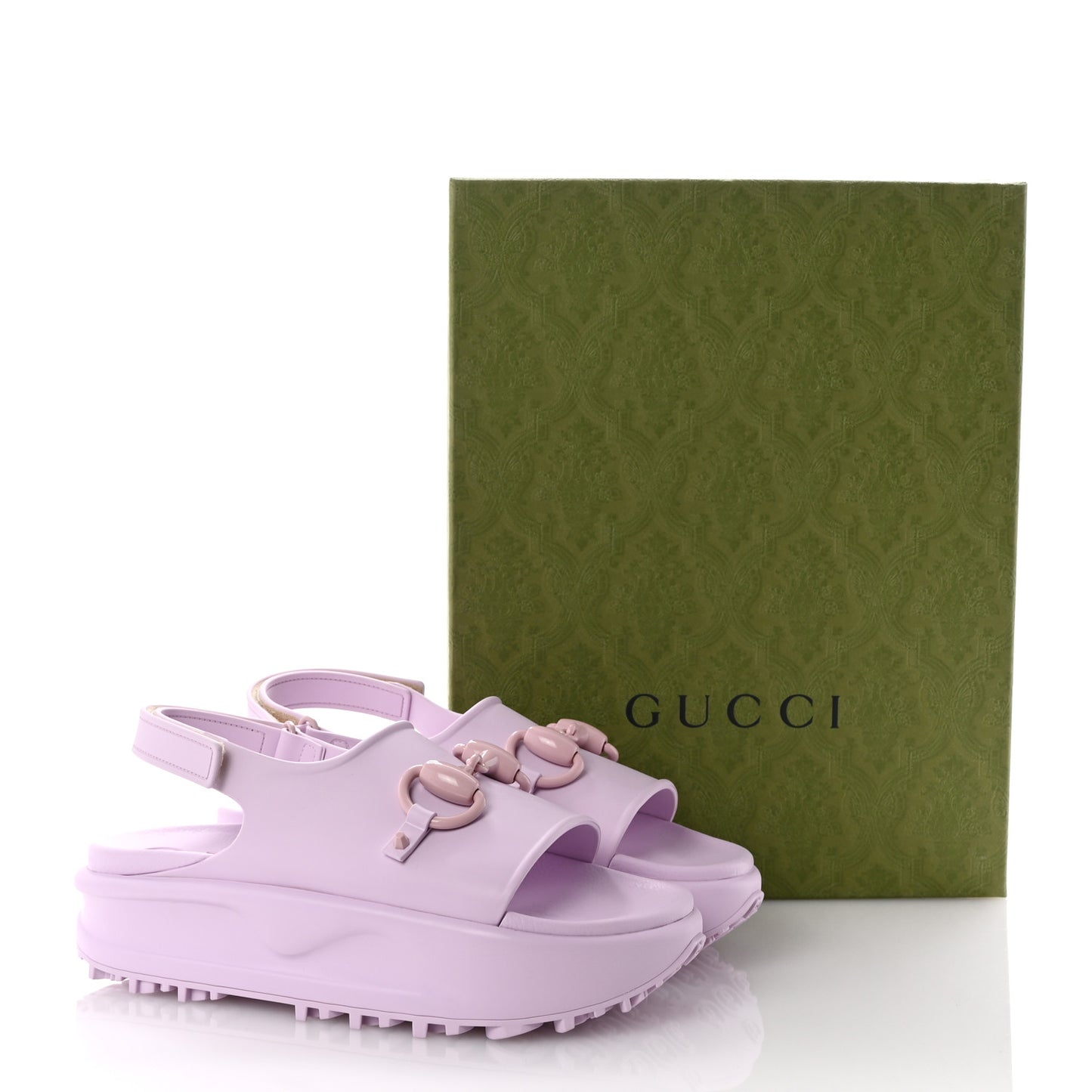Soft Rubber Horsebit Touch Womens Strapped Sandals 40 Talc Pink