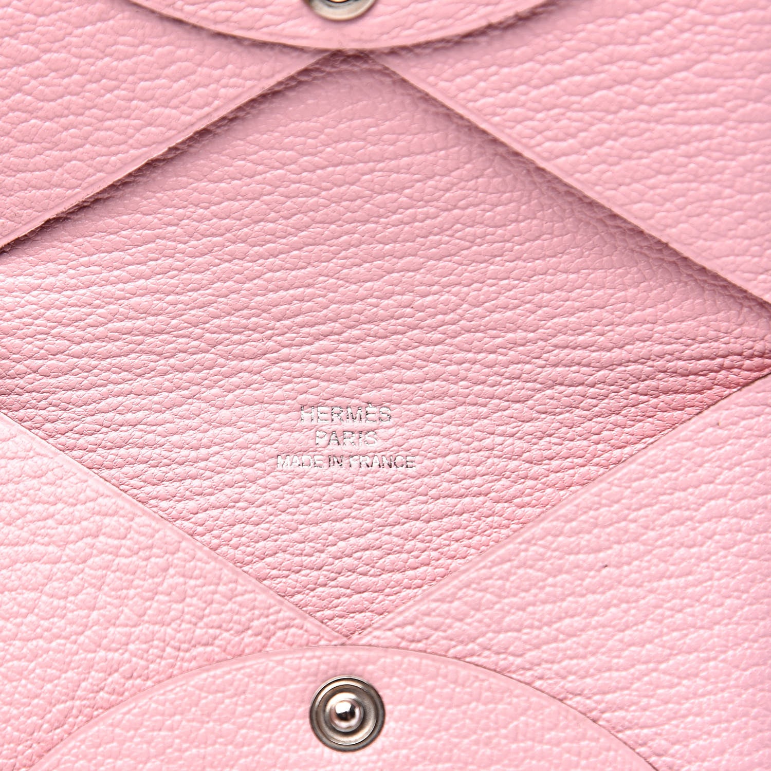 Hermes Chevre Mysore Calvi Card Case Rose Sakura 6 of 7