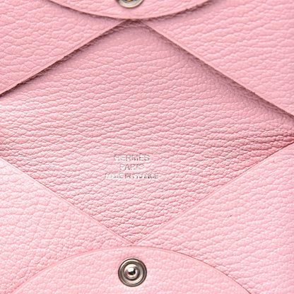Hermes Chevre Mysore Calvi Card Case Rose Sakura 6 of 7