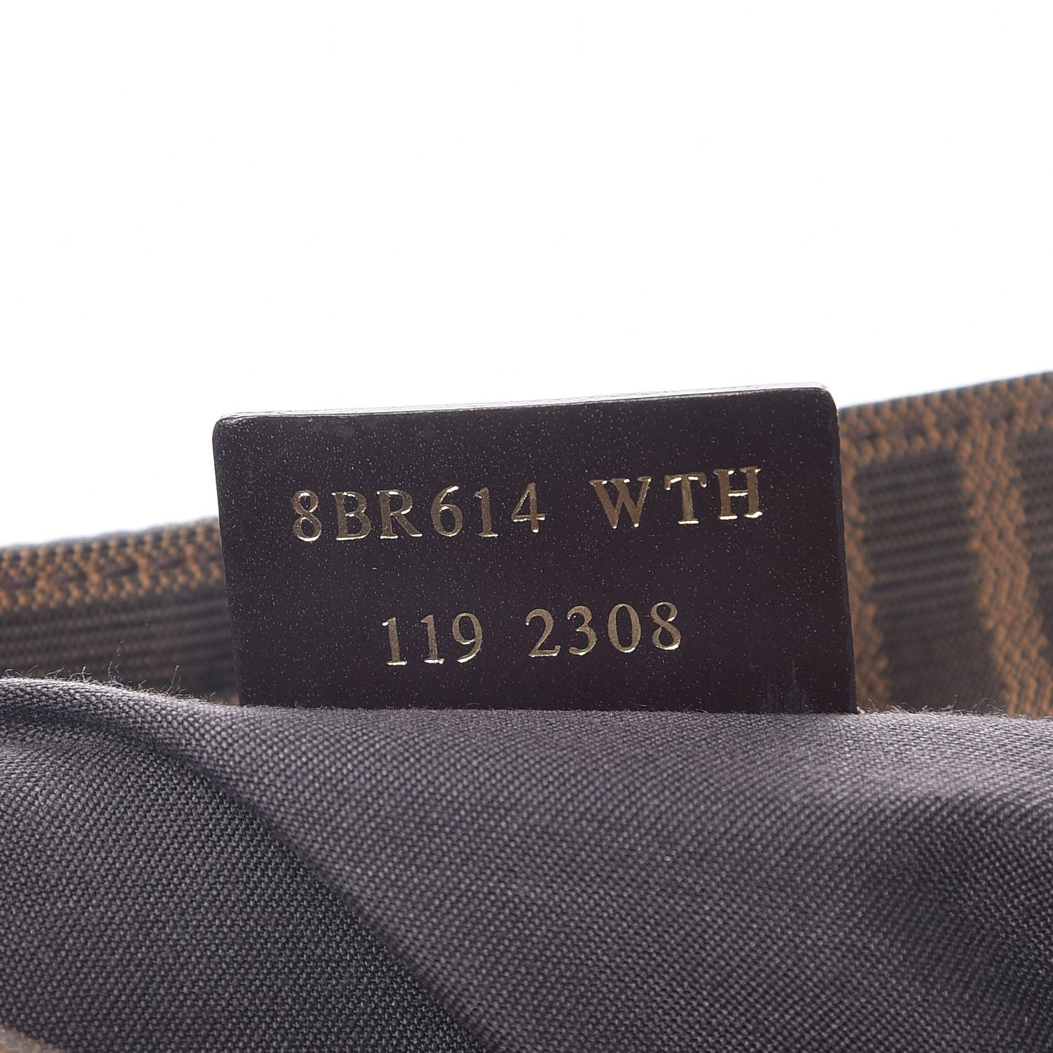 Fendi Zucca Patent Mia Shoulder Flap Tobacco 7 of 7