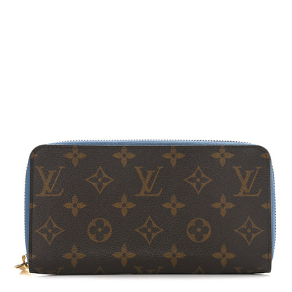 Louis Vuitton Monogram Zippy Wallet Blue Jean 1 of 8
