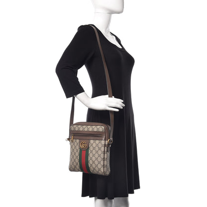 Gucci GG Supreme Monogram Web Small Ophidia Messenger Bag Brown 2 of 9