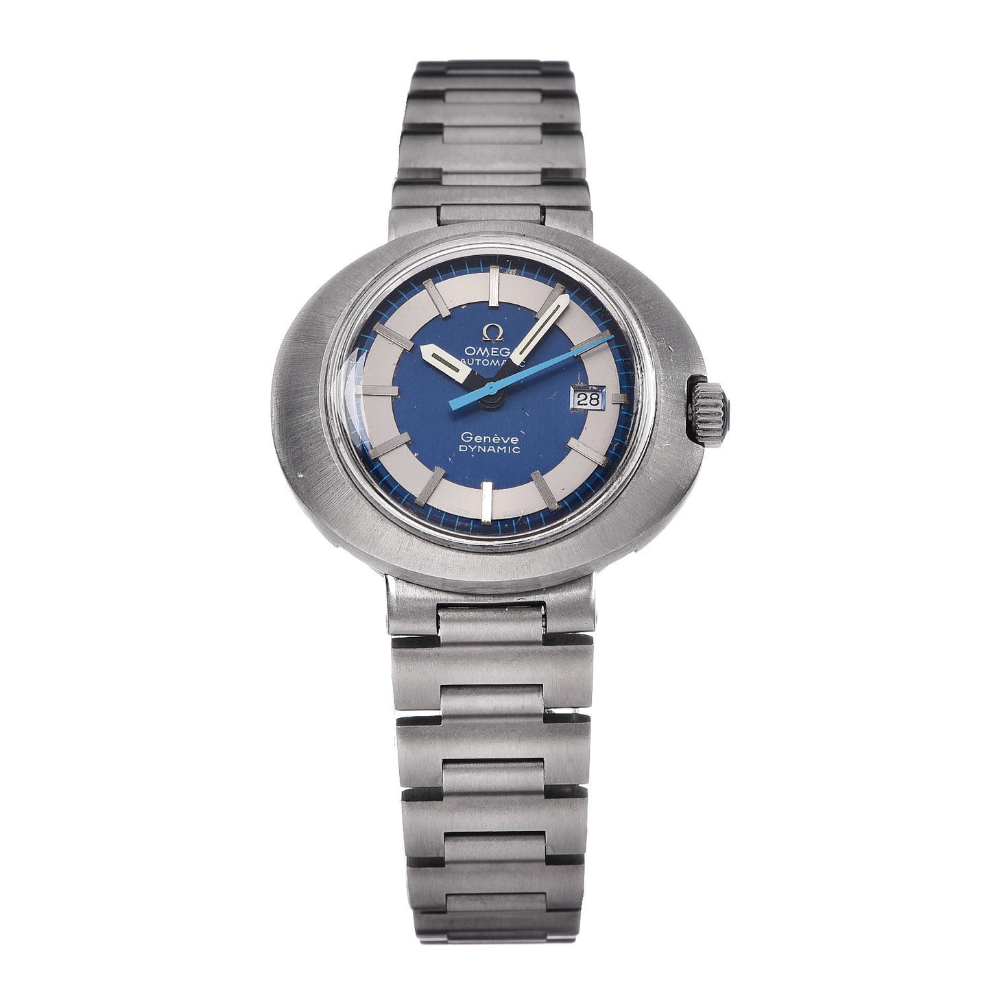 Stainless Steel 30mm Geneve Dynamic Automatic Watch Blue 166.079