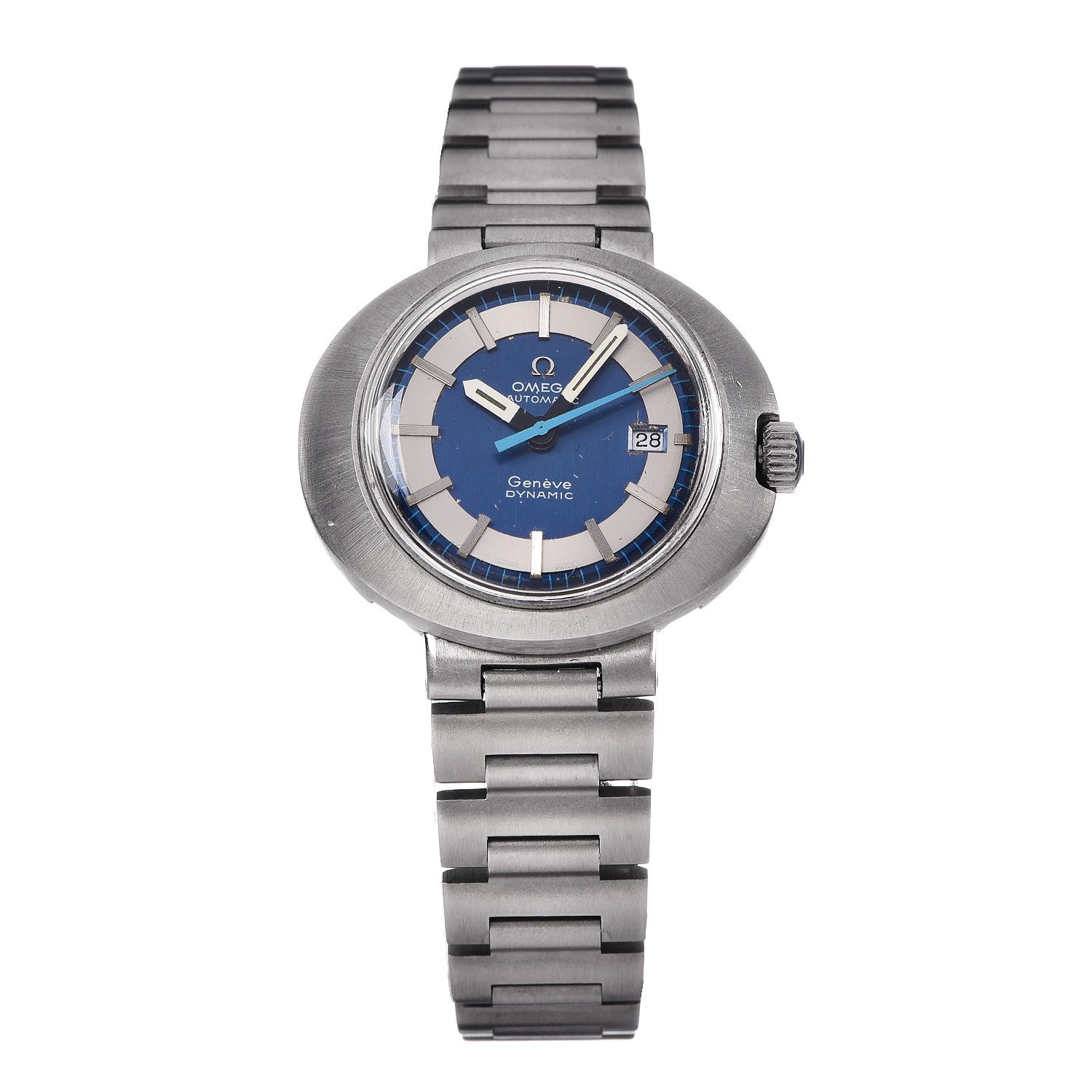 Omega Stainless Steel 30mm Geneve Dynamic Automatic Watch Blue 166.079 1 of 6