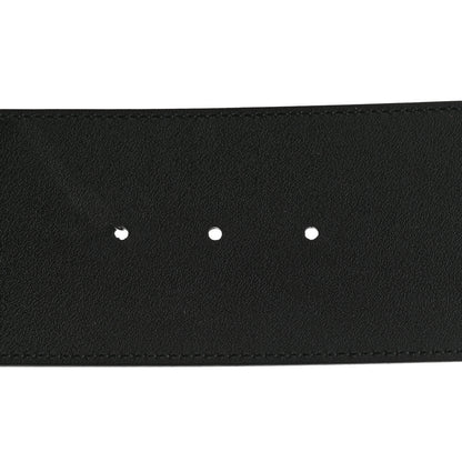 Gucci Moon Calfskin Pearl Double G 70mm Belt 90 36 Black Cream 5 of 5