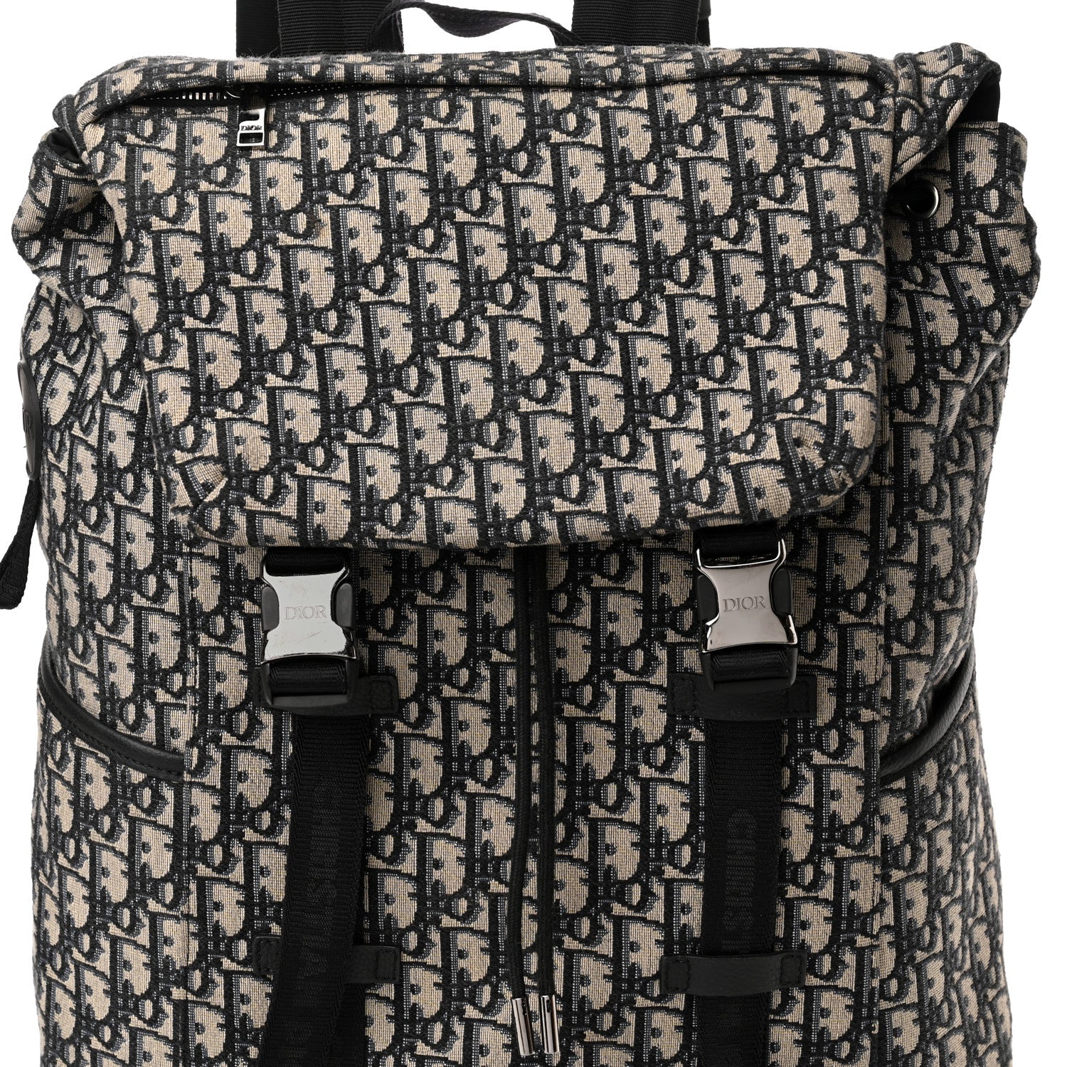 Christian Dior Oblique Explorer Backpack Blue Black 7 of 9