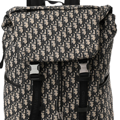 Christian Dior Oblique Explorer Backpack Blue Black 7 of 9
