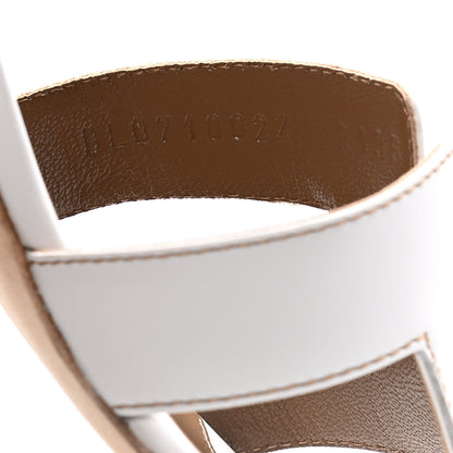 Hermes Calfskin Oasis Sandals 39.5 White 11 of 14