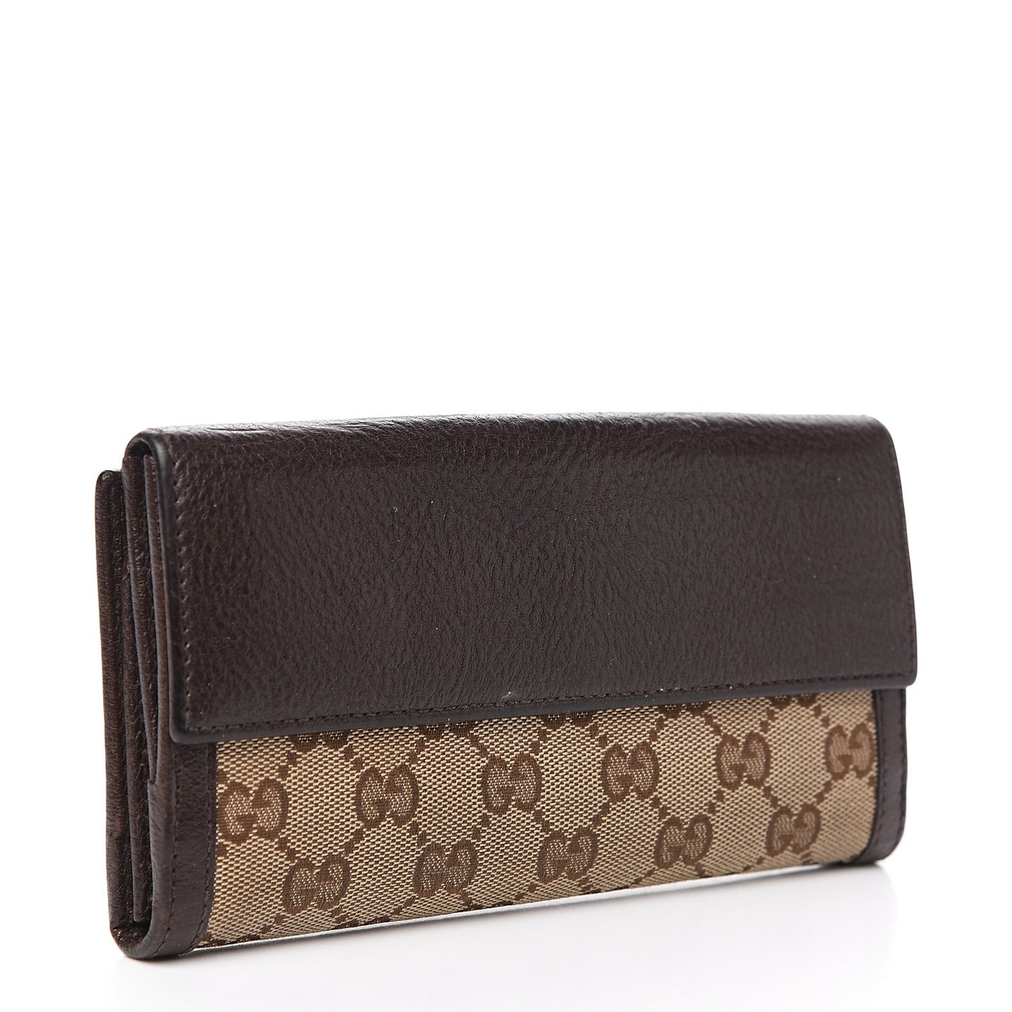 Monogram Interlocking GG Continental Wallet Dark Brown