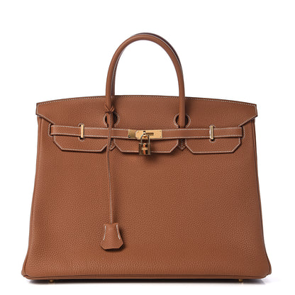 Hermes Togo Birkin 40 Gold 1 of 31