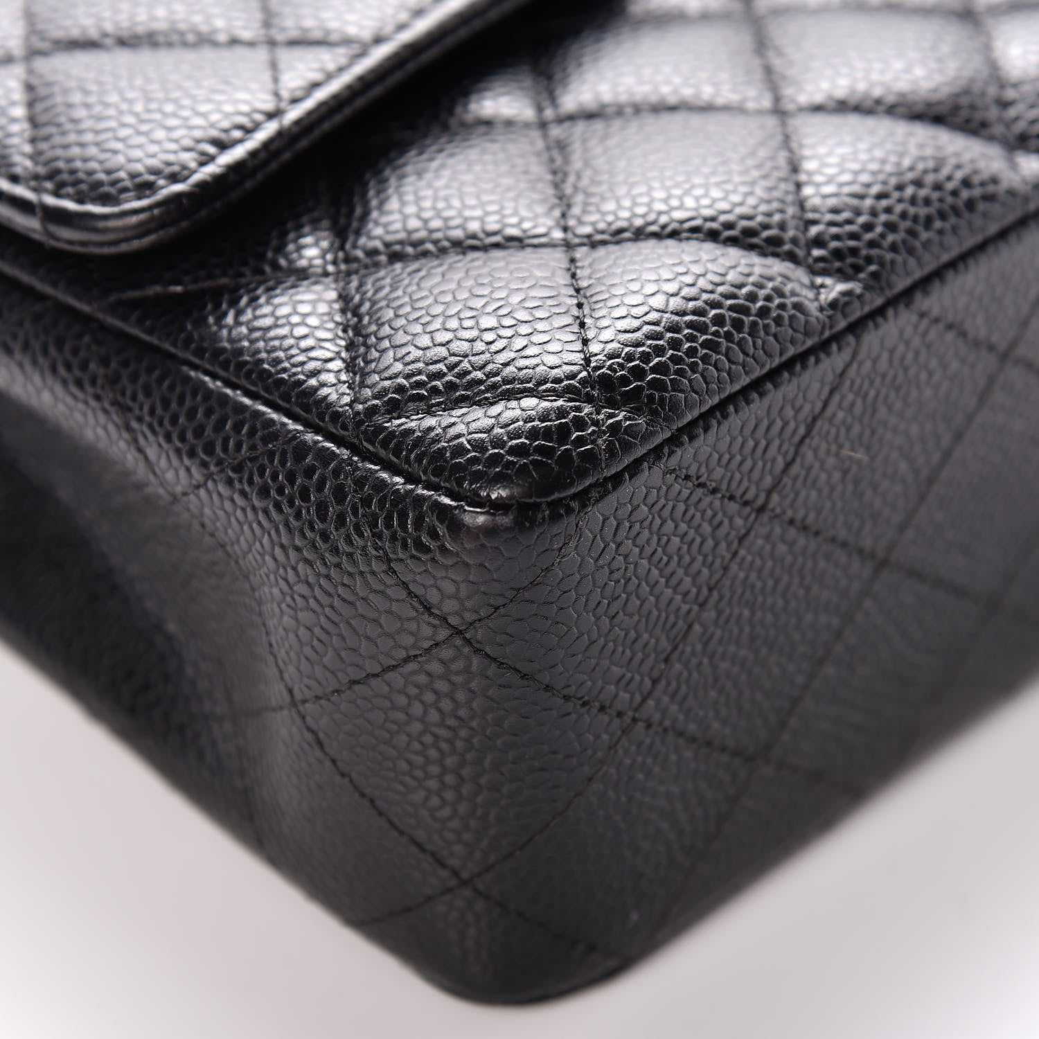 Chanel Caviar Quilted Medium Double Flap Black 8 of 14
