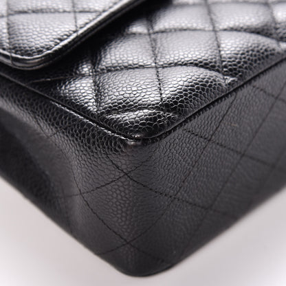 Chanel Caviar Quilted Medium Double Flap Black 8 of 14