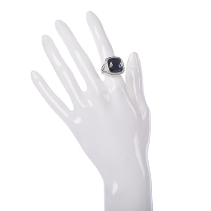 David Yurman Sterling Silver Diamond Black Orchid 14mm Albion Ring 49 5 2 of 5