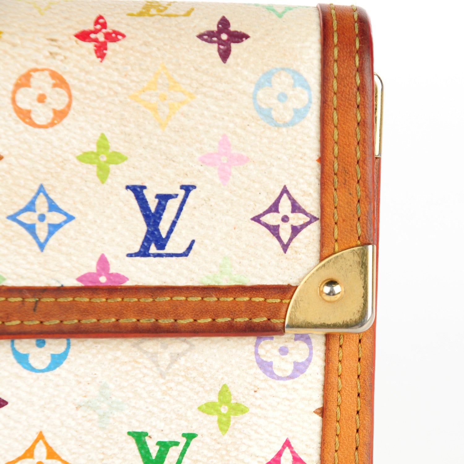 Louis Vuitton Monogram Multicolor Porte Tresor International Wallet White 13 of 14