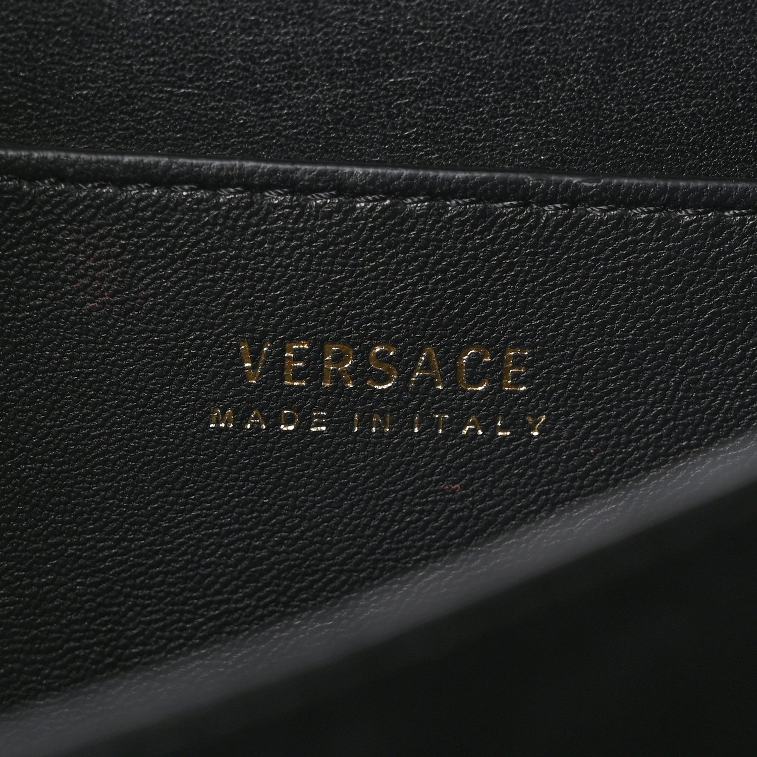 Versace Vitello Barocco Virtus Small Top Handle Shoulder Bag Black 7 of 10