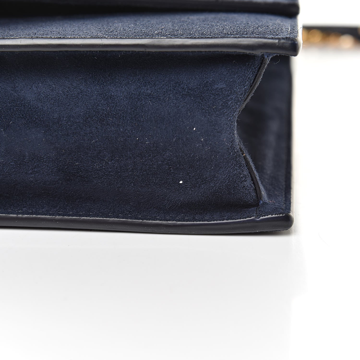 Saint Laurent Suede Sulpice Monogram Medium Shoulder Bag Navy 14 of 16