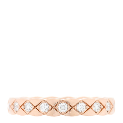 Chanel 18K Beige Gold Diamond Mini Coco Crush Ring 51 5.75 1 of 5