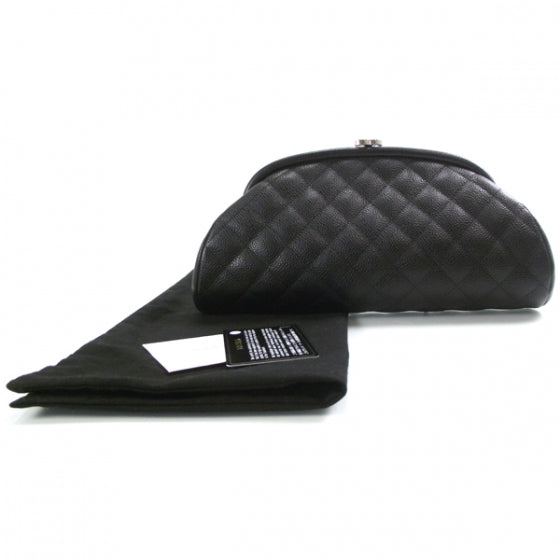 Chanel Caviar Quilted Timeless Clutch Black 2 of 9
