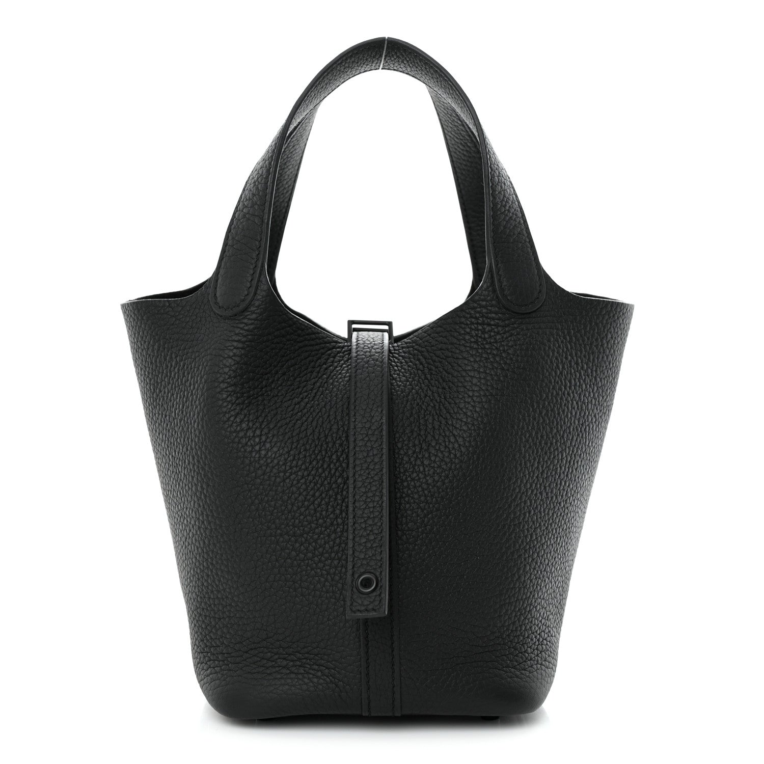 Hermes Taurillon Clemence Monochrome Picotin Lock 18 PM Black 1 of 11