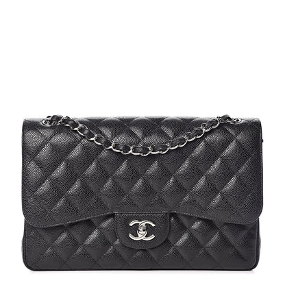 Chanel Caviar Quilted Jumbo Double Flap Black 1 of 9