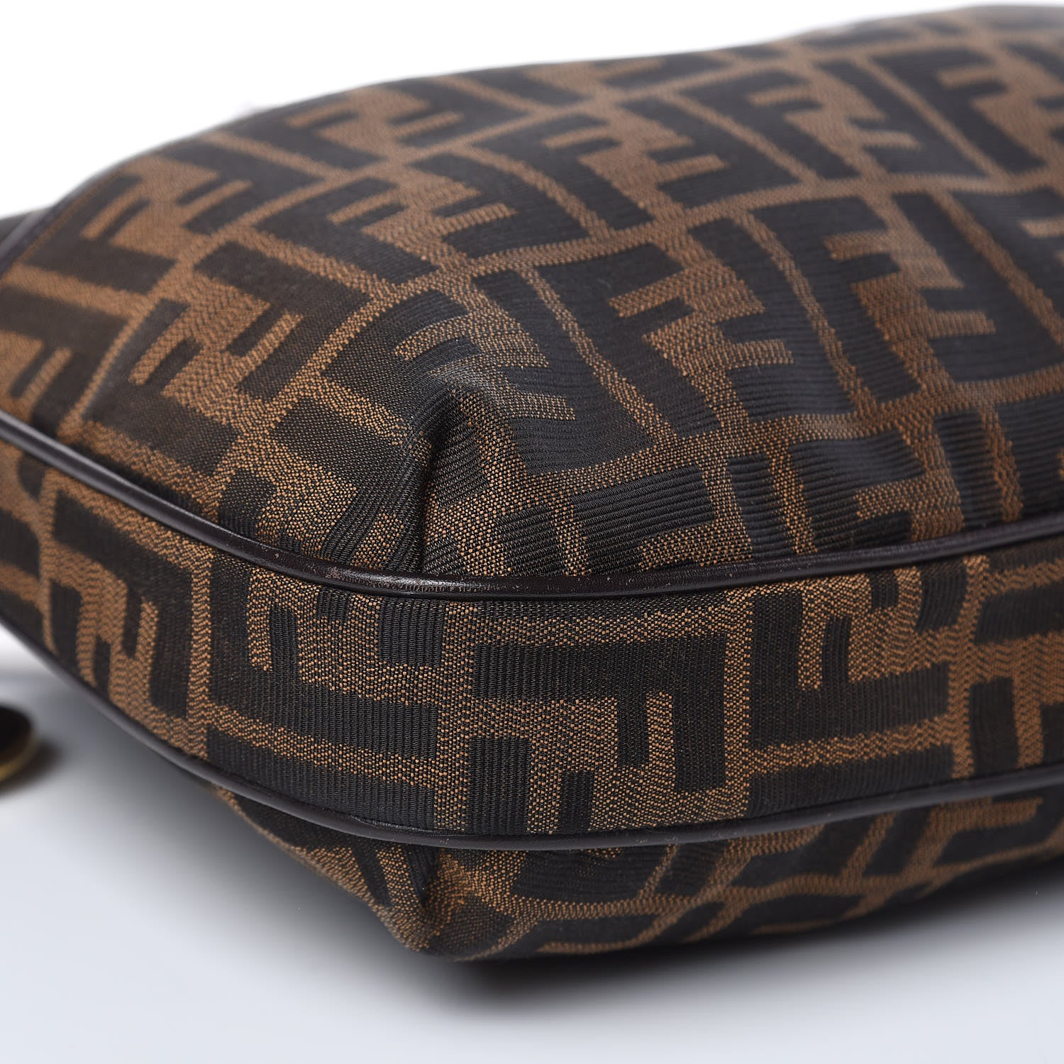 Fendi Zucca Vitello Chef Crossbody Bag Tobacco Moro 9 of 14