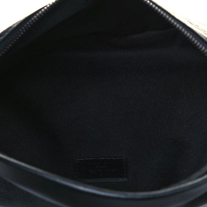 Louis Vuitton Calfskin Monogram Shadow Discovery Bumbag Black 5 of 9