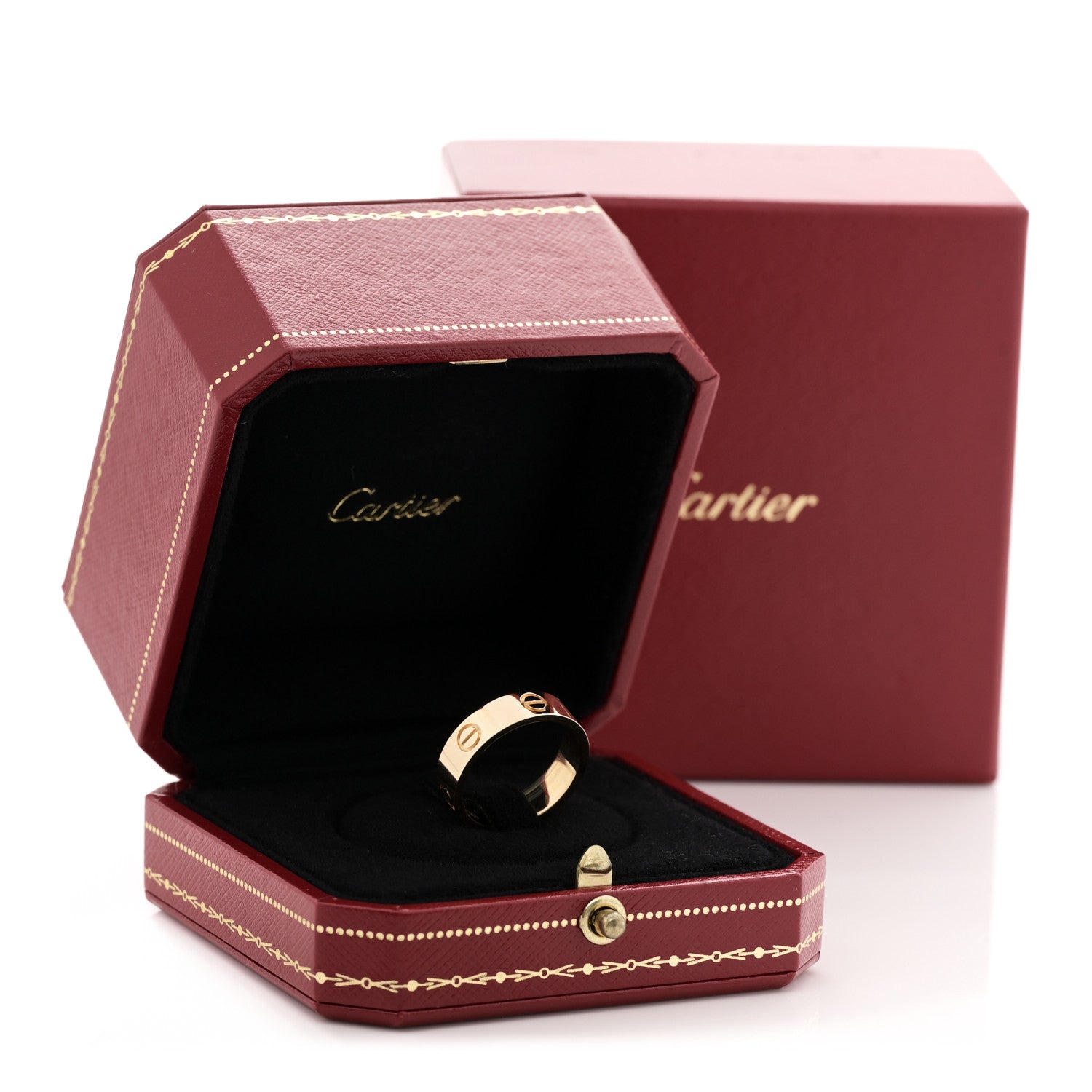Cartier 18K Yellow Gold 5.5mm LOVE Ring 56 7.75 5 of 5