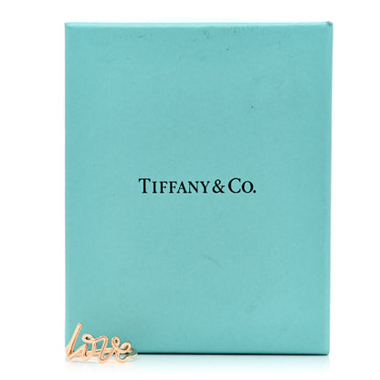 Tiffany 18K Rose Gold Paloma's Graffiti Love Ring 55 7.25 6 of 6