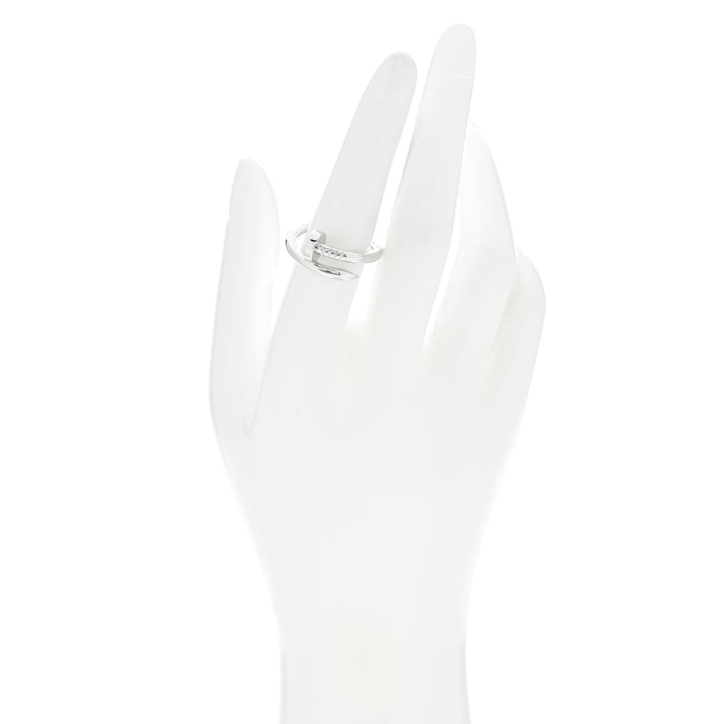 18K White Gold Juste Un Clou Ring 55 7.25