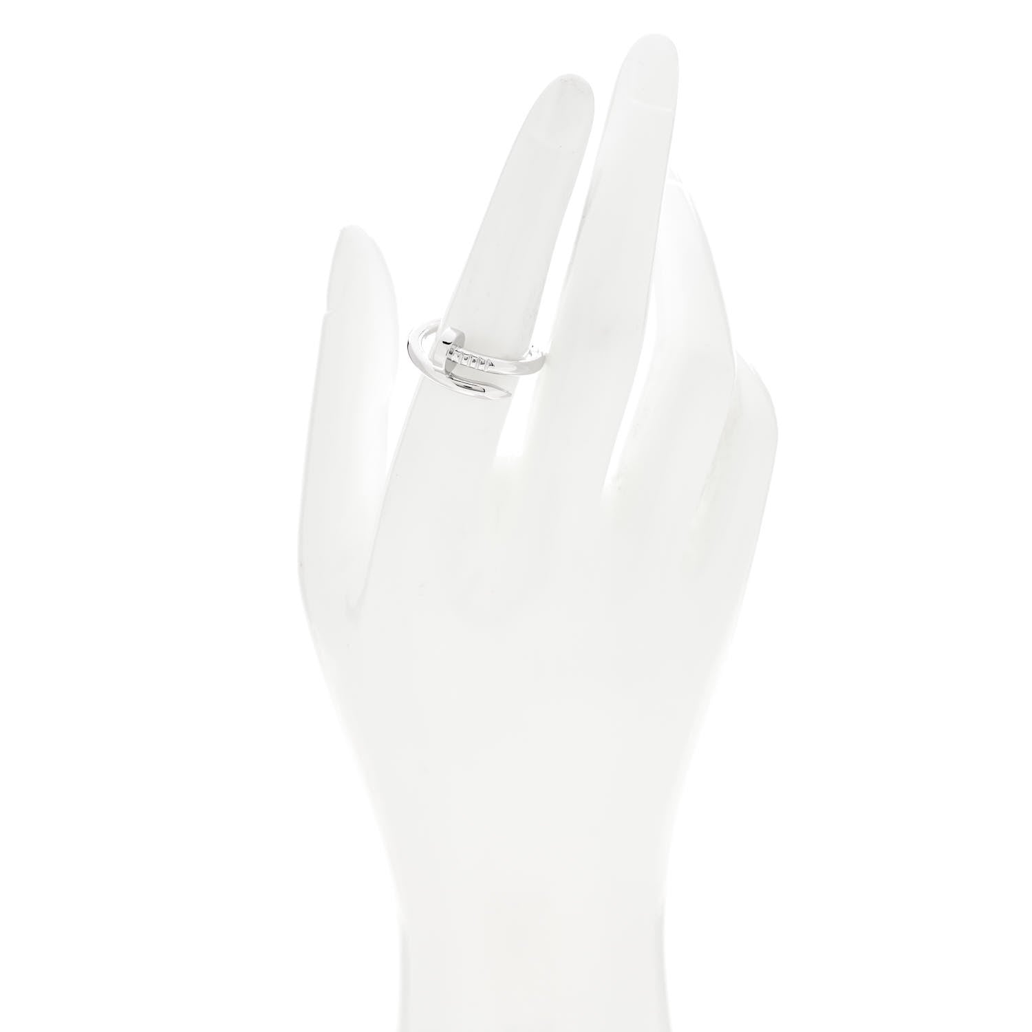 Cartier 18K White Gold Juste Un Clou Ring 55 7.25 2 of 4