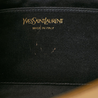 Saint Laurent Metallic Textured Calfskin Monogram Large Belle De Jour Clutch Gold 10 of 10
