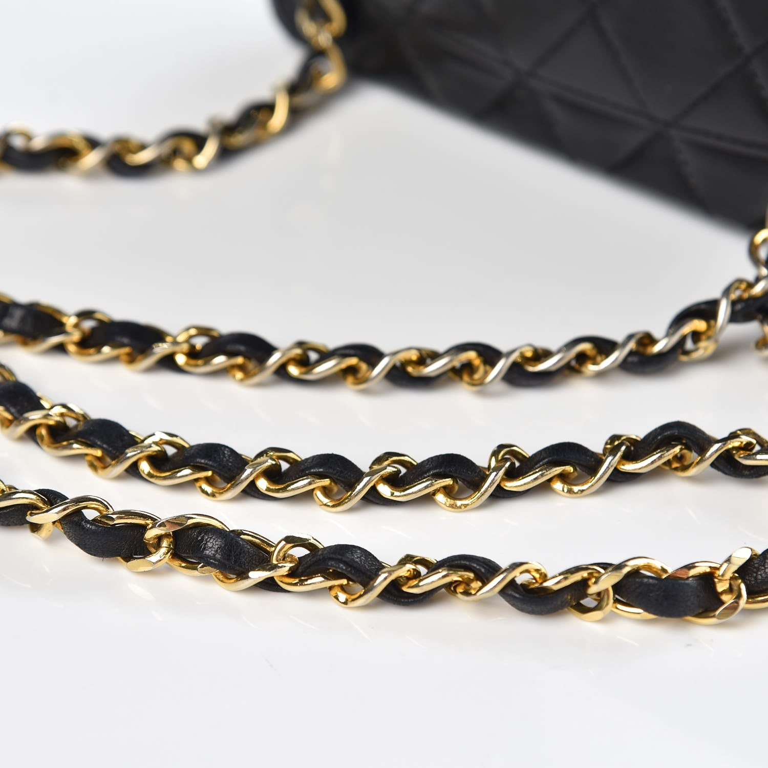 Chanel Lambskin Quilted Mini Square Flap Black 11 of 11