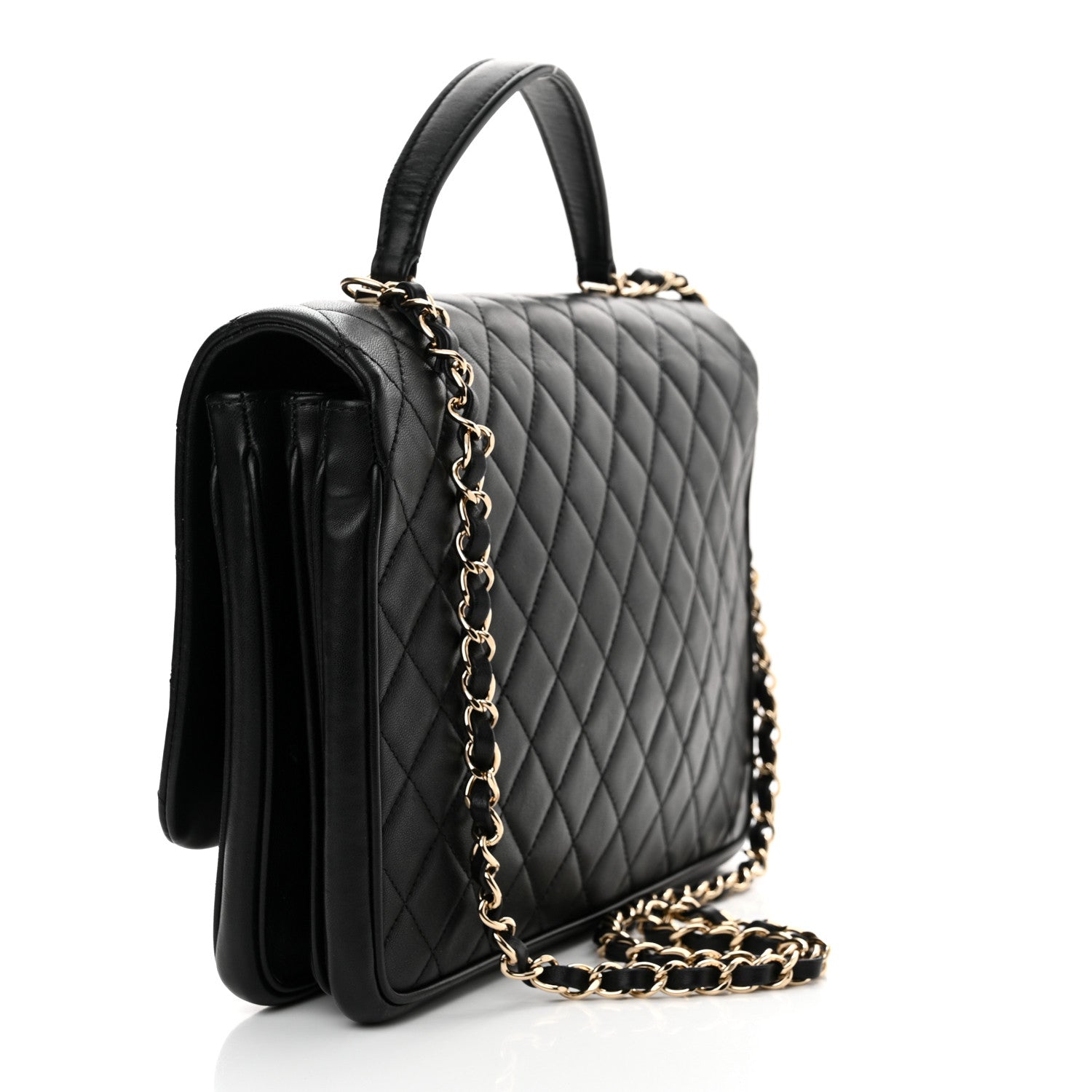 Chanel Lambskin Quilted Medium Citizen Chic Flap Black 3 of 13