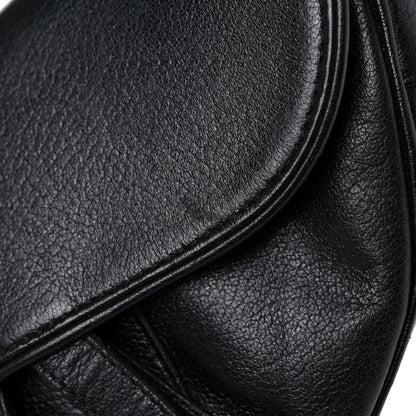 Christian Dior Calfskin Saddle Bag Black 24 of 25