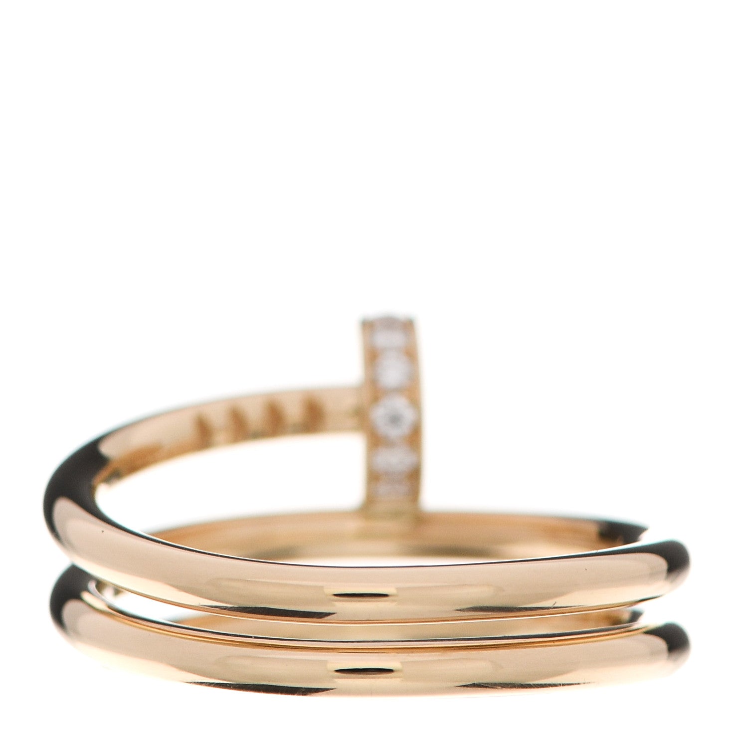Cartier 18K Yellow Gold Diamond Juste Un Clou Wrap Ring 49 4.75 3 of 6