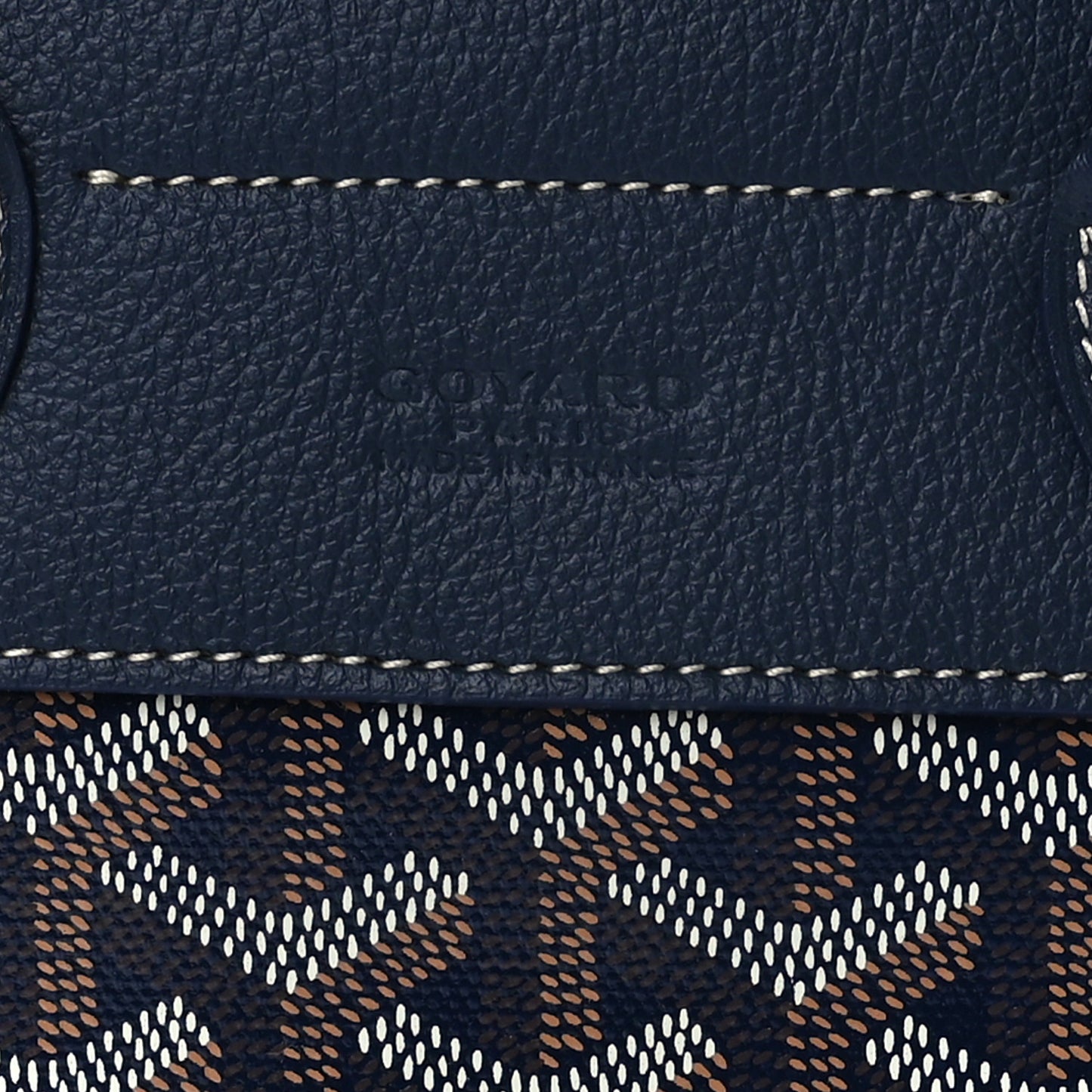 Goyardine Calfskin Mini Alpin Backpack Navy