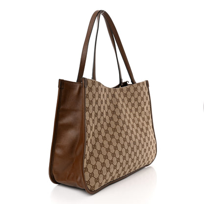 Gucci Monogram Horsebit 1955 Tote Bag Beige Brown Sugar 3 of 15