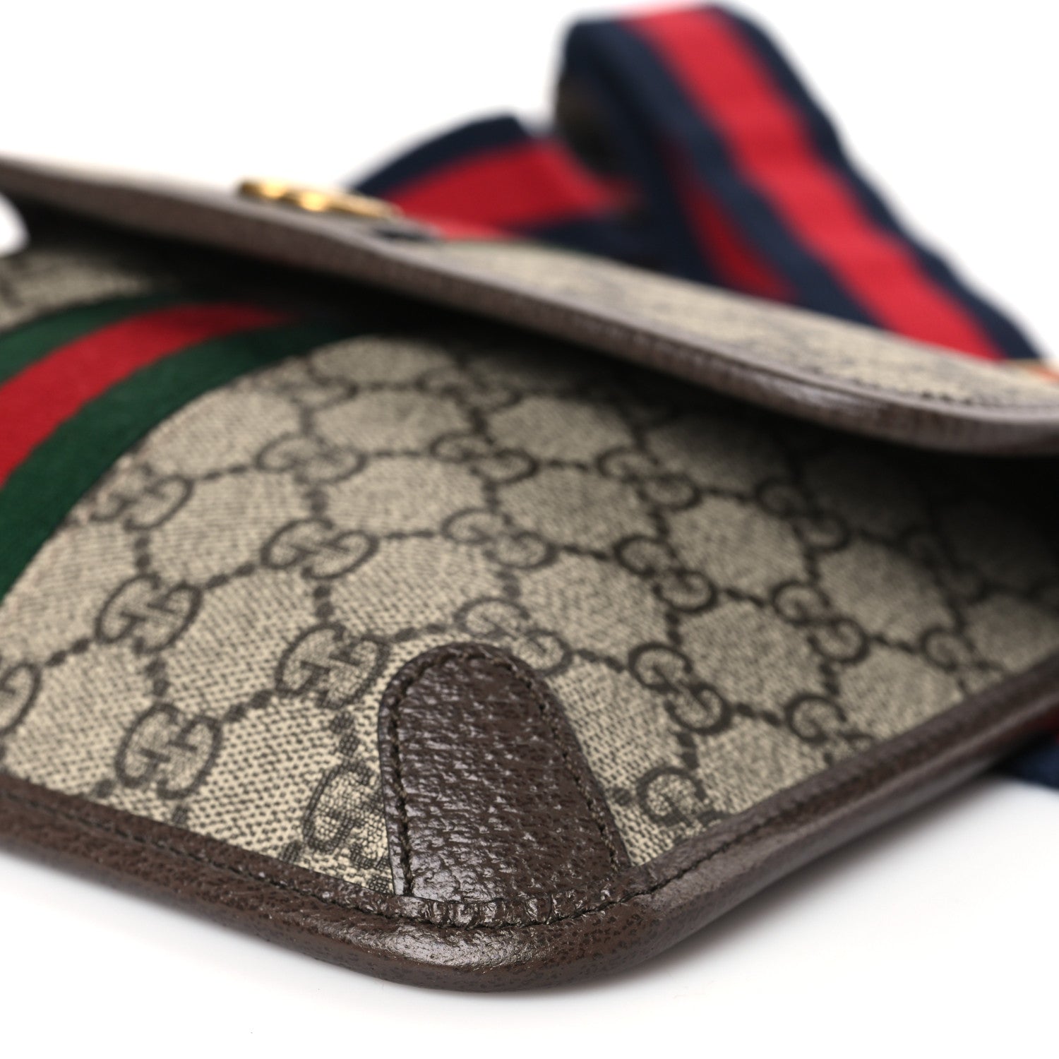 Gucci GG Supreme Monogram Web Small Ophidia Belt Bag Brown 9 of 9