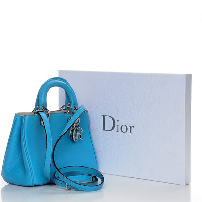 Christian Dior Bullcalf Small Diorissimo Tote Bleu Nosy 10 of 10