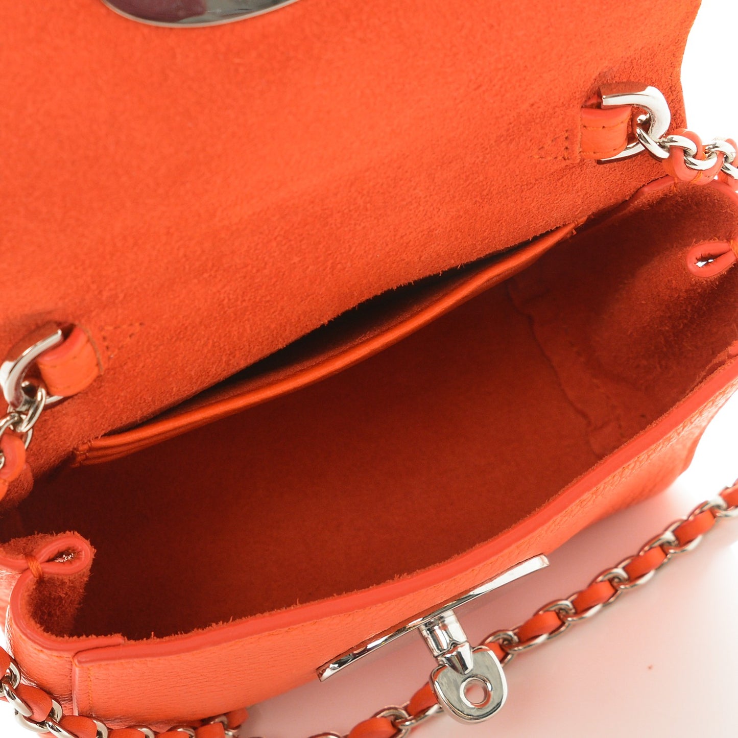 Small Classic Grain Calfskin Mini Lily Manadrin