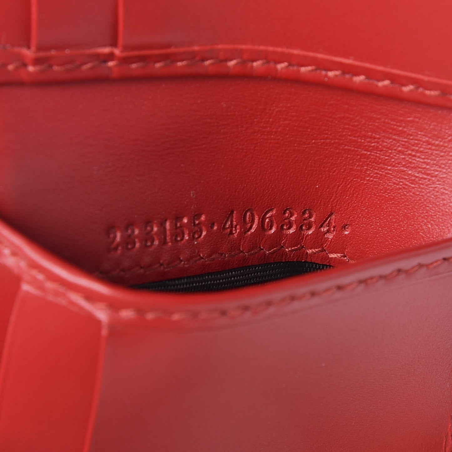 Guccissima Signature Bi-Fold Wallet Red