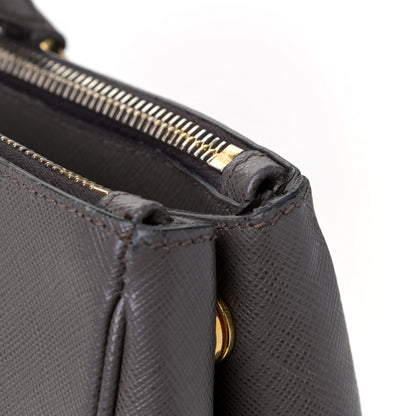 Prada Saffiano Lux Large Galleria Double Zip Tote Grafite 20 of 20