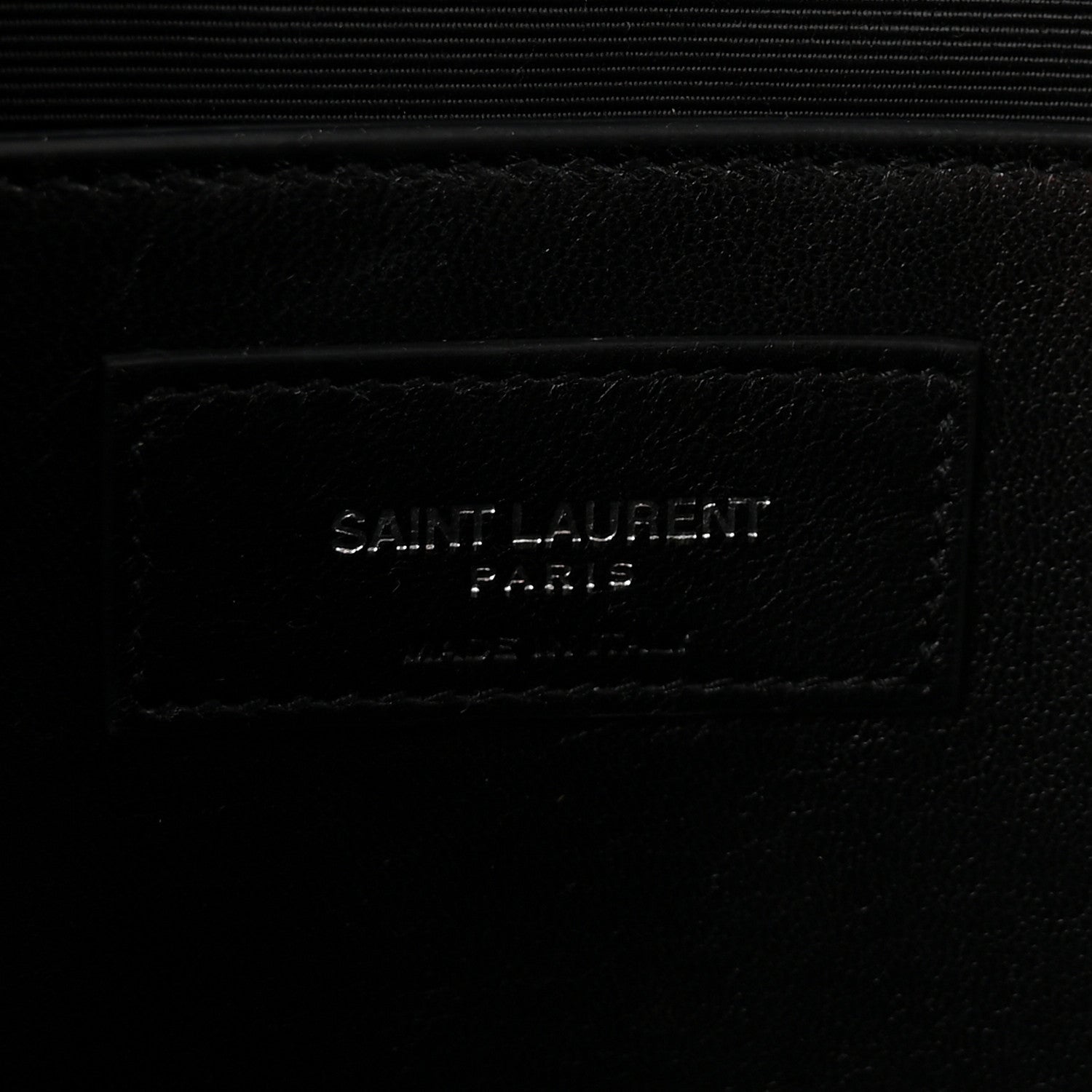 Saint Laurent Grain De Poudre Medium Classic Monogram Kate Satchel Earth Grey 5 of 8