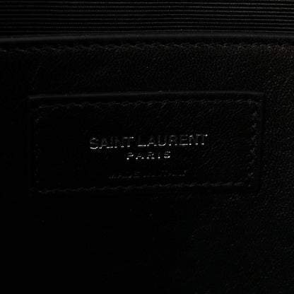 Saint Laurent Grain De Poudre Medium Classic Monogram Kate Satchel Earth Grey 5 of 8