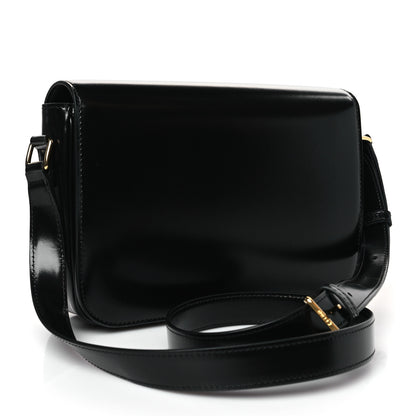Celine Shiny Calfskin Medium Triomphe Black 3 of 9